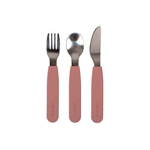FILIBABBA - Silicone Cutlery Set - Rose (FI-02256)