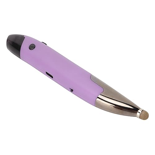 Topiky Kabellose Optische Stiftmaus, 2,4 GHz USB Wireless Optical Pocket Pen Mouse, Einstellbare DPI, RGB Light Ergonomische Handschriftmaus für PC Laptop Notebook (Lila)
