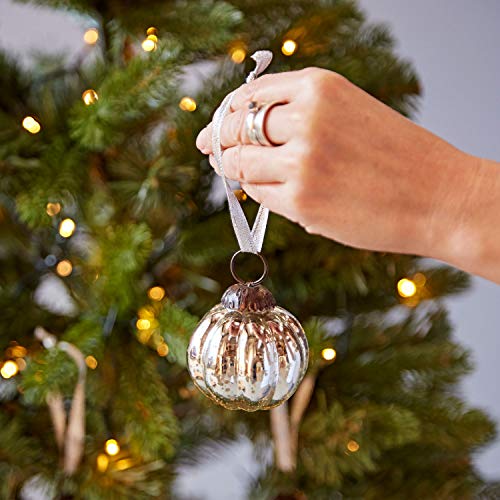 Fair Trade Weihnachtsbaumkugeln aus Glas -klein - drei