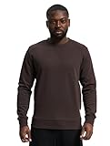 Herren Jack & Jones Basic Sweater | Langarm Sweatshirt Rundhals Pullover | Einfarbiger Jumper JJEBASIC, Farben:Braun, Größe Pullover:S
