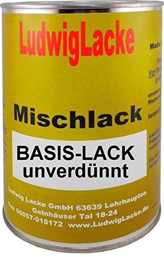 LudwigLacke 1 Liter unverdünnter Autolack für Audi Mingblau Perleffekt LZ5L Bj. 95-06