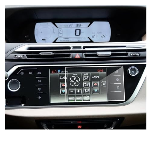 Für Citroen Für C4 Für Picasso 2014-2017 Gehärtetes Glas Film Auto GPS Navigation HD Clear Media Touch Screen Schutz Navigation Schutzfolie