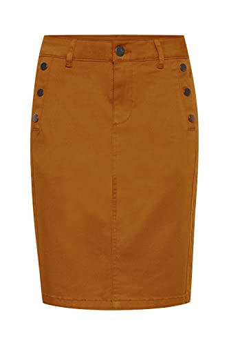 fransa FRLOMAX 3 Skirt Cargorock Damen Rock, Größe:38, Farbe:Golden Brown (180940)