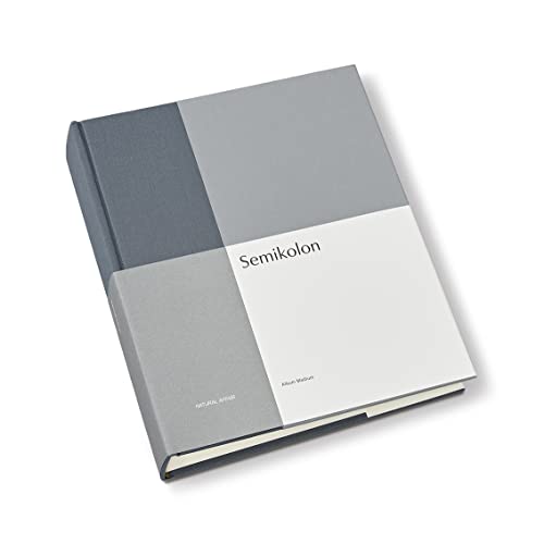 Semikolon (368746) Album Medium Natural Affair Sea Salt- Foto-Album mit 40 Blättern cremeweißem Fotokarton mit Pergaminpapier - 21,1 x 25,5 cm