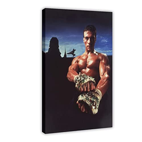 XXJDSK Poster Kunstdrucke Schauspieler Jean Claude Van Damme 12 Leinwand für Wohnzimmer Schlafzimmer Dekoration 60X90cm Kein Rahmen