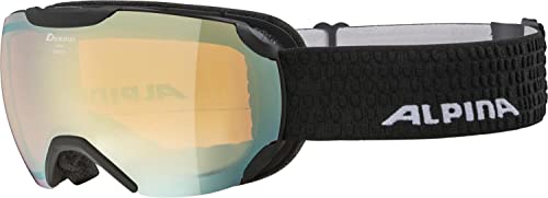 ALPINA Unisex - Erwachsene PHEOS S HM Ski & Snowboardbrillen, Black matt, One Size