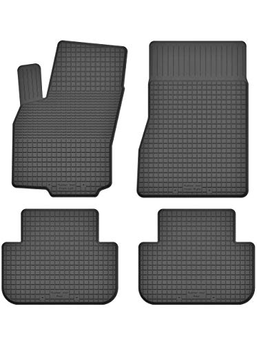 KO-RUBBERMAT Gummimatten Fußmatten 1.5 cm Rand geeignet zur Renault Megane II (Bj. 2002-2009) ideal angepasst 4 -Teile EIN Set