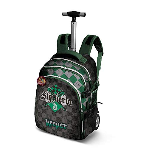 KARACTERMANIA Harry Potter Quidditch Slytherin-Travel Trolley Backpack Rucksack, 48 cm, 28 liters, Grün (Green)
