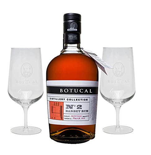 Botucal No2 Barbet Rum Rhum 0,70l (47% Vol) exklusive Sonderausgabe special limited edition distillery collection + 2 Nosing Gläser tasting Glas Set- [Enthält Sulfite]