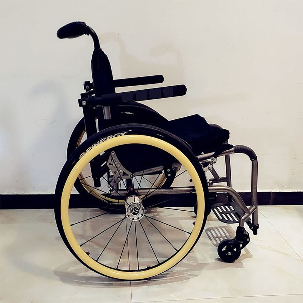 24-Zoll-Rollstuhl-Schieberandabdeckungen, Rollstuhl-Handschubabdeckung, Hinterrad-Sportrollstuhlabdeckung, rutschfest, verschleißfest, Griff und Traktion verbessern, 1 Paar,G