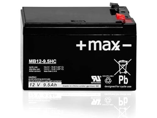 Bleiakku Maxx Batterien MB12-9.5HC 12V 9,5Ah AGM Blei Accu Battery wartungsfrei