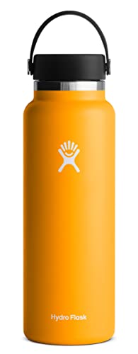 Hydro Flask Unisex-Erwachsene Wide Mouth Flex Cap Wasserflasche, Starfish, 40 oz