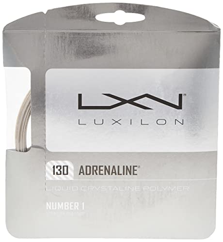 Luxilon Unisex Tennissaite Adrenaline 130, grau, 200 Meter Rolle, 1,30 mm, WRZ990090