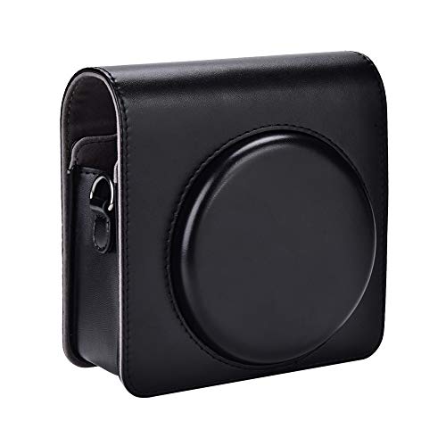 Sutinna Kameratasche, schützende PU-Leder-Kameratasche, weiche Innenschicht mit Gurt für Fujifilm Instax SQ6 (Schwarz)