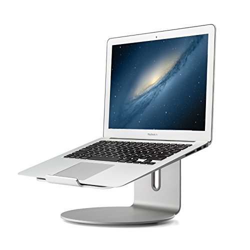 Thingy Club Drehbarer Laptop-Ständer mit Lüftungsschlitz zum Anheben von Laptops/Notebooks für Apple, HP, Lenovo, Dell, Acer, Samsung, Asus, Sony, Toshiba und mehr (drehbarer Laptop-Ständer)