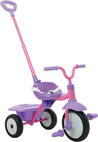 smarTrike 131-0200 Faltbares und stabiles Kinderdreirad Folding Fun, Pink/lila