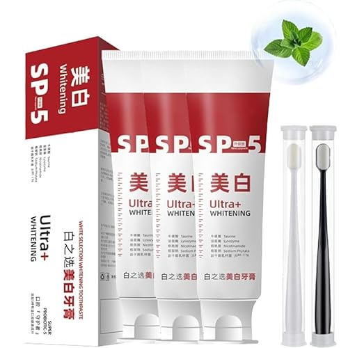 Sp-5 Toothpaste,2023 upgrade sp 5 tooth whitening,ultra whitening sp-5,sp-5 whitening probiotic,whitening toothpaste sp 5,upgrade yayashi sp-4 Toothpaste (3pcs)