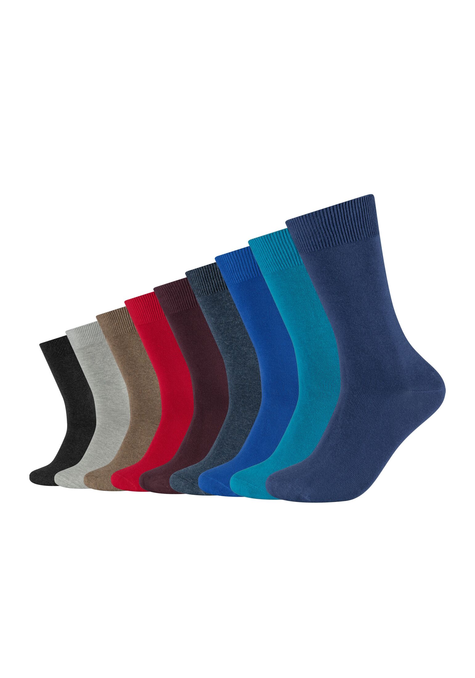 Camano Herren 9106 Socken, Blau (Jeans Mix 5703), (Herstellergröße: 35/38) (9er Pack)