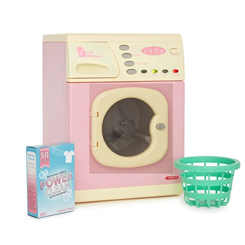 Spielzeug elektronische Waschmaschine rosa für Kinder Licht/Ton