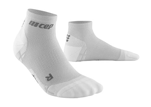 CEP - Ultralight Compression Low Cut Socks für Damen | Kurze Sportsocken mit Kompression in Carbon White | Größe III |M