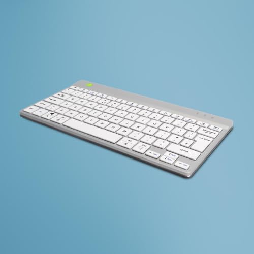 R-Go Tools Compact Break RGOCOUKWLWH Tastatur Bluetooth QWERTY UK Englisch Weiß (RGOCOUKWLWH)