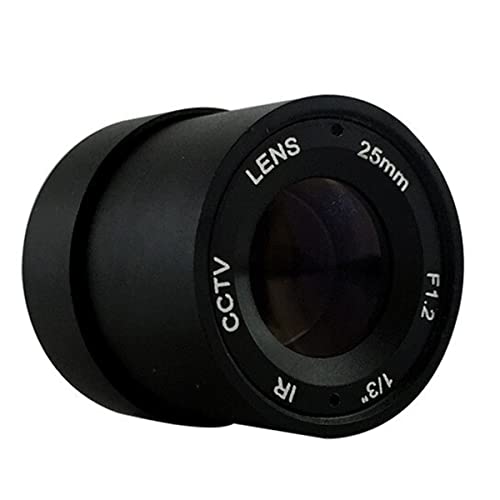 Mikroskopzubehör HD 4mm / 6mm / 8mm / 12mm C-Mount-Linse 1/3 F1.4 Cs. Industrielle Kamera-Festfußlinse Universal (Color : 8mm)