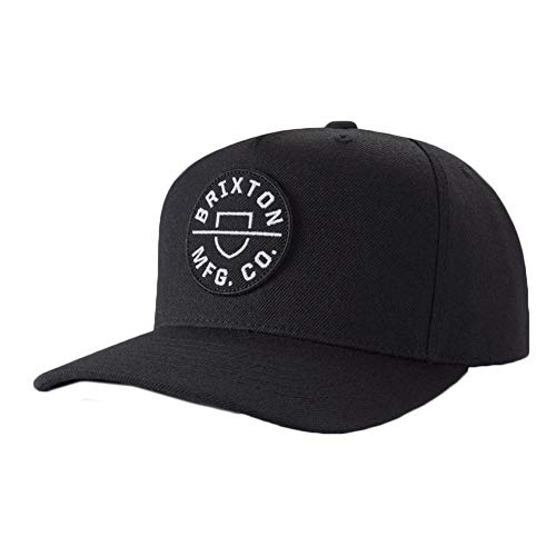 Brixton Unisex-Adult Crest C MP SNBK Cap, Black, O/S