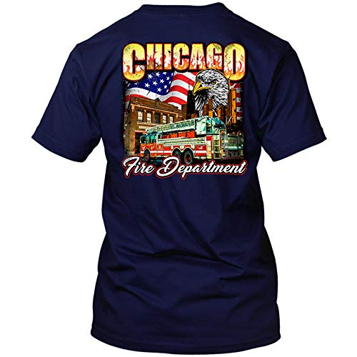 Chicago Fire Dept. - T-Shirt mit Eagle Motiv (M)