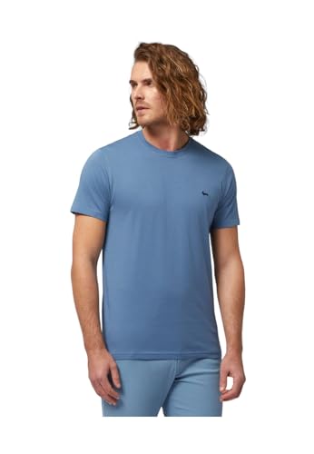 Harmont & Blaine Kurzarm-T-Shirt mit kontrastierendem Logo INL001021223, hellblau, XL