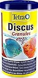 Tetra Discus Granules - Fischfutter für alle Diskusfische, fördert Gesundheit, Farbenpracht und Wachstum, 1 L Dose