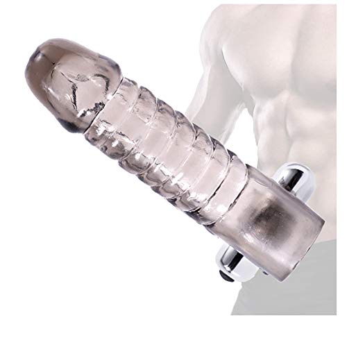 Kristallspiral-Vibrationskondom FüR Herren Realistische UltradüNne Kondom-Sexprodukte FüR Den Penis Mehrfache Anwendung Von VerhüTungsmitteln FüR Paare (A)