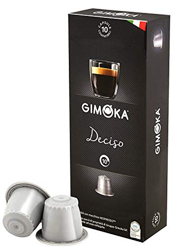Gimoka Coffee 100 Nespresso Kompatible Espresso Kapseln (DECISO)