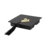 Anuye Graduation Cap Geformt Geschenkbox 10PCS,Halskettenbox mit Number 2021,Graduation Box fur zum Aufbewahren von Geschenken,2021 Bachelor Hut Geschenkbox FüR Graduation Party Favor