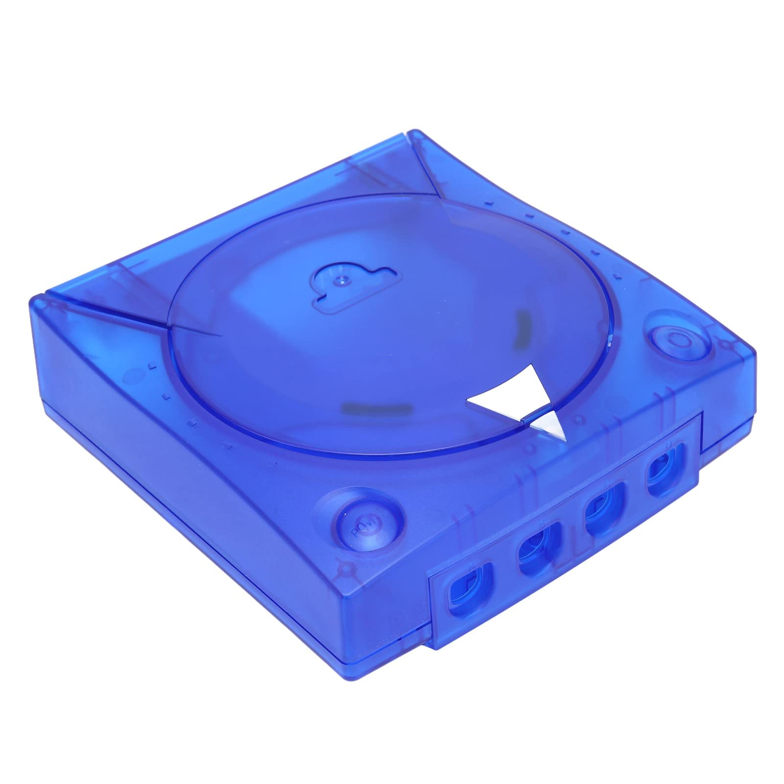 Jopwkuin Durchscheinendes Gehäuse, Blauer Vollschutz, durchscheinender Kunststoffschild, Ersatz, Kratzfest, für Dreamcast DC