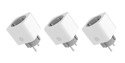 Pack of 3 smart wifi plugs with consumption meter