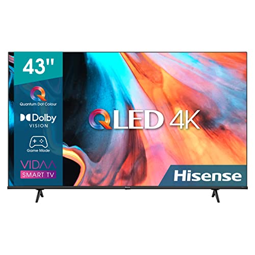 Hisense 43E7HQ Hisense QLED Smart-TV 109cm (43 Zoll) Fernseher (4K, HDR10, HDR10+ decoding, HLG, Dolby Vision, DTS Virtual, 60Hz Panel, Bluetooth, Alexa Built-in, VIDAA Voice)