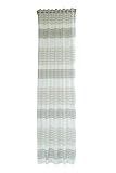 Homing transparente Natur Gardine | recycelter Streifen Vorhang | Dekostoff (1Stück) 245 x 140 cm (HxB) 6716-25