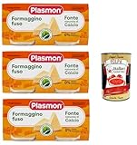 Plasmon Formaggino fuso 3x (2x80g) Mit italienischem Milch, 100% natürlich, ohne Räume hinzugefügt + Italian Gourmet polpa 400g