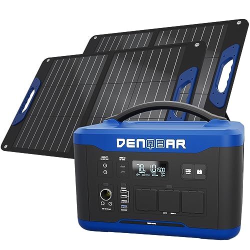 DENQBAR 1500 W Solargenerator NQB 1500 mit 2x Solarpanel NQB S100 - Mobile Stromerzeugung für Camping, Outdoor, Wohnmobil