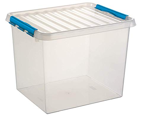 Sunware 6X Q-Line Box - 52 Liter - 500 x 400 x 380 mm - transparent/blau