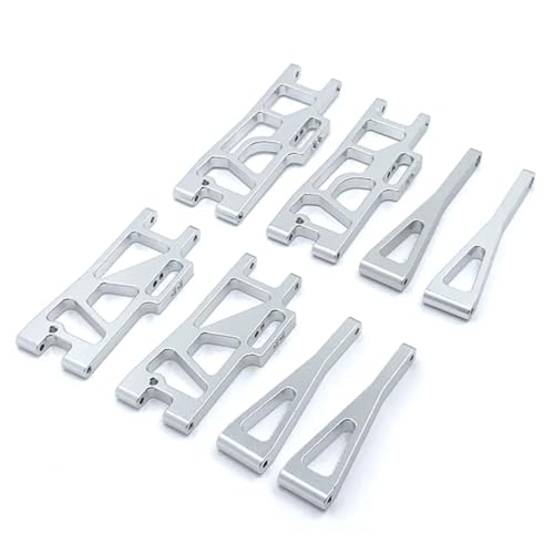 UNARAY Upgrade-Zubehör-Kit Schwingarm passend for WLtoys 12402-A 12402A 12402 12404 12409 1/12 RC Autoteile (Size : Silver)