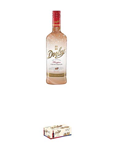 Dooleys Marzipan mit Wodka Likör 15% 0,7 Liter + Dooleys 6 Stück Gläser