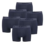 6er Pack Levis Men Premium Boxer Brief Boxershorts Herren Unterhose Pant Unterwäsche, Farbe:Navy, Bekleidungsgröße:S