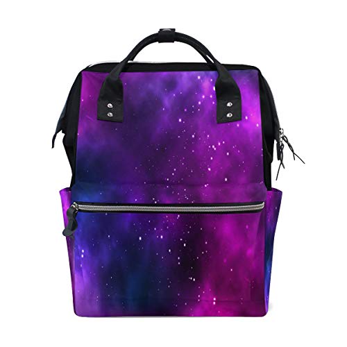 Big Joke Wickelrucksack Space Galaxy Nebula Multifunktions-Große Kapazität Baby Wickeltasche Reißverschluss Casual Stilvolle Reise Rucksäcke für Mama Papa Baby Pflege