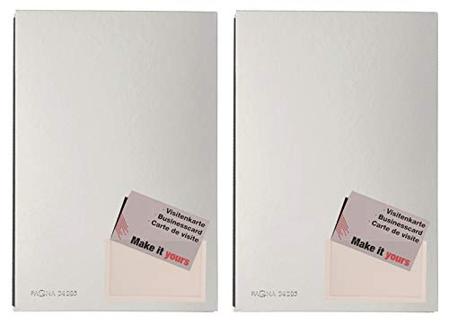 Pagna Unterschriftsmappe, 20-teilig, mit Color-Einband und dehnbarem Rücken (2X Silber)