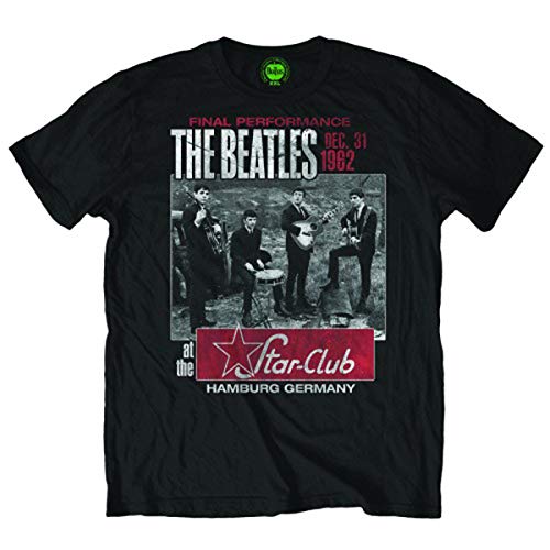The Beatles Star Club Herren-T-Shirt, kurzärmelig Gr. M, Schwarz