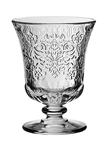 Côté Table 25247 Amboise Wasserglas mit Silberfuß, 9 x 9 x 12 cm (6 Stück)