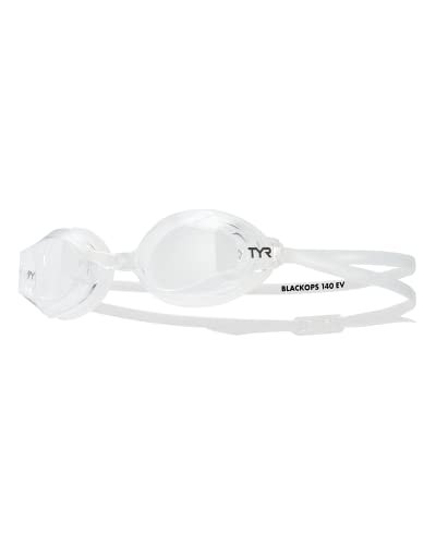 TYR Blackops 140 EV Racing Goggles Junior Fit, Clear/Clear/Clear