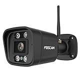 Foscam IP-Kamera V5P 5 MP mit Zwei-Wege-Audio, Nachtlicht und Sirene inklusive, Schwarz