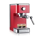 Graef Salita Espressomaschine mit Siebtraeger Rot 1400W